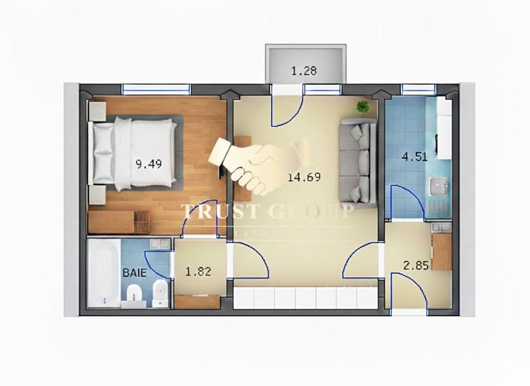 Apartament 2 camere Lujerului | Centrala proprie | 3 min metrou | - 13