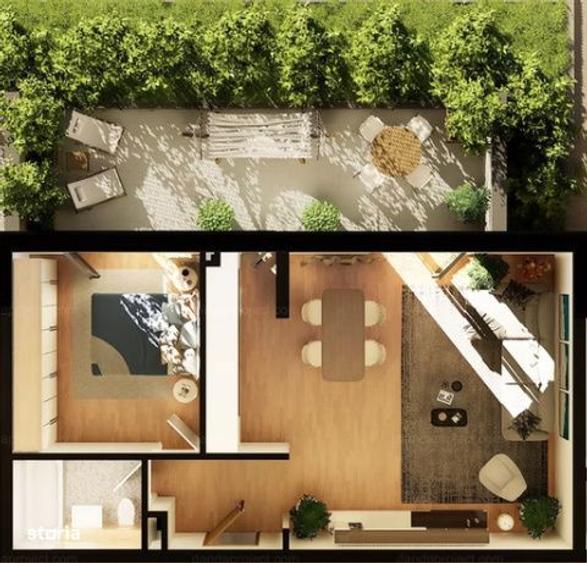 Apartament 2 CAM, SU 58.11MP 1 GRADINA, zona INTRE LACURI - 2