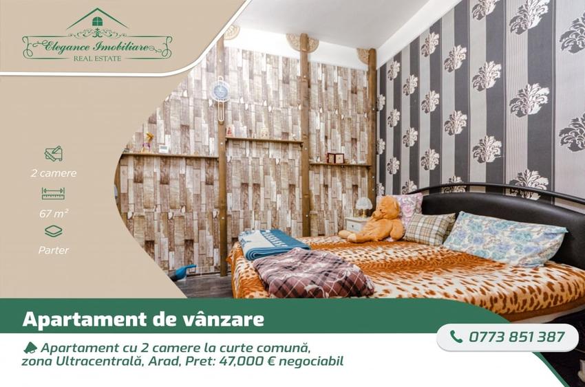 Apartament 2 camere la curte comuna, zona Ultracentrala, Arad - 1