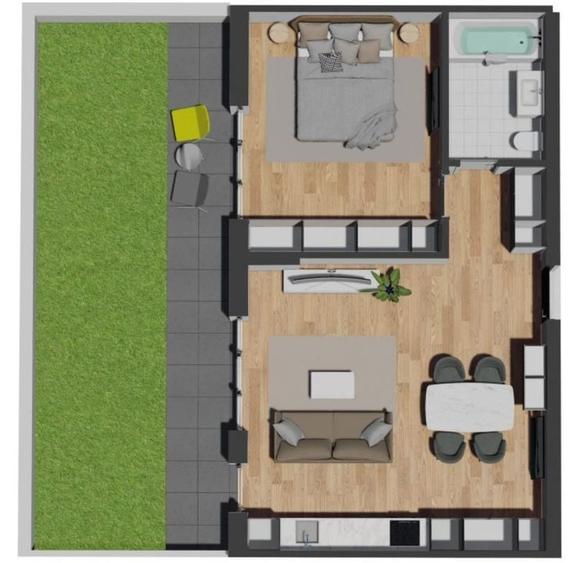 Apartament cu 2, camere, zona Vivo, parcari subterane - 36