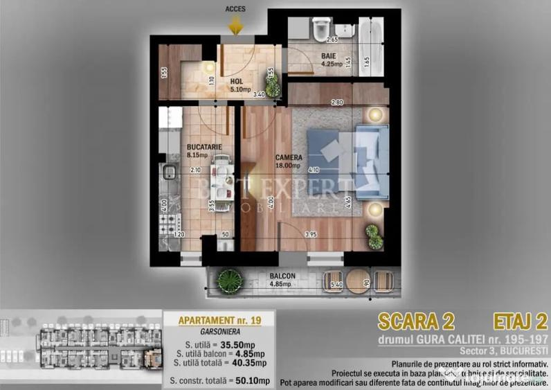 Garsoniera Direct Dezvoltator -Ideal Investitie - 1