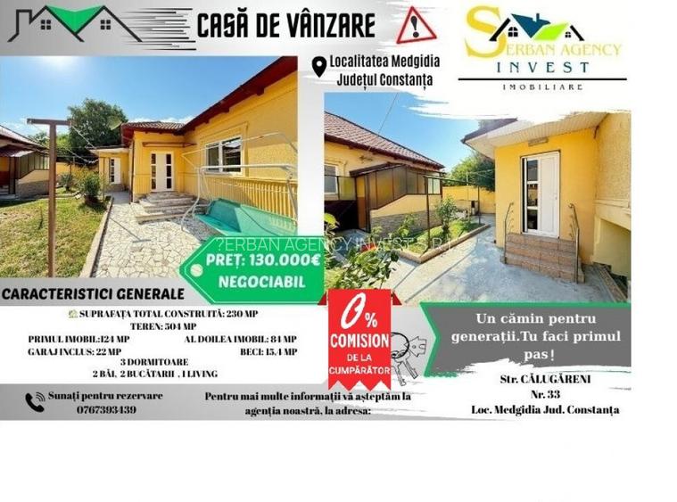 CASA DE VANZARE ZONA CENTRALA MEDGIDIA