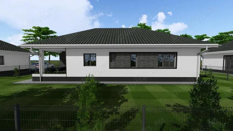 Tautii Magheraus (zona str. 4) PROIECT NOU casa pe parter, s.c.=150 mp, teren 500 mp - 5