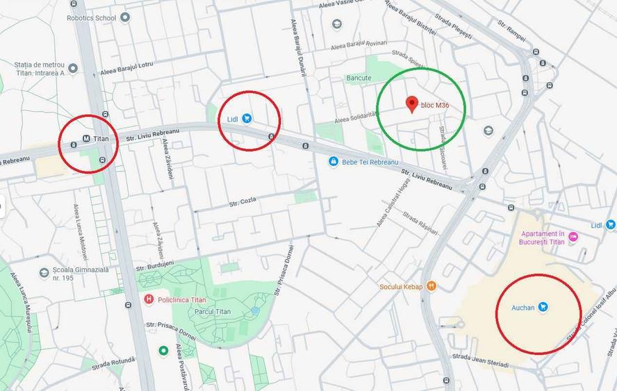 Apartament 2 camere de inchiriat Titan/Liviu Rebreanu - 10 minute metrou Titan/Auchan Titan - 8