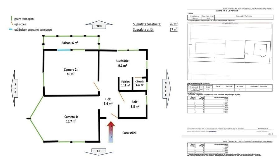 Ap. 2 camere 57 m2 utili in vila la et.1 cu loc de parcare ?i curte - 10