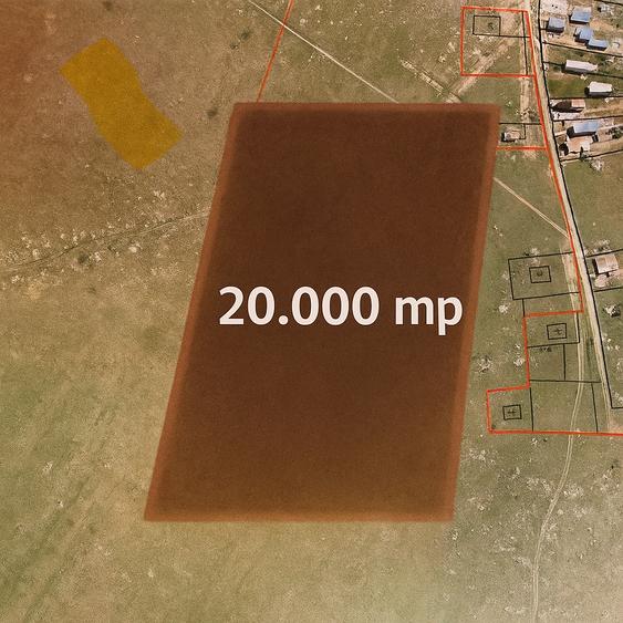 Teren mare dreptunghiular utilități aproape - 1