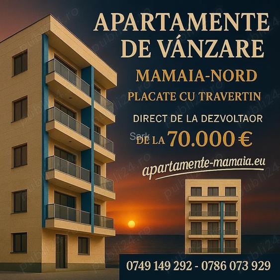 Apartamente cu Vedere la Mare in Mamaia Nord La 50m de Plaja | de la 70.500