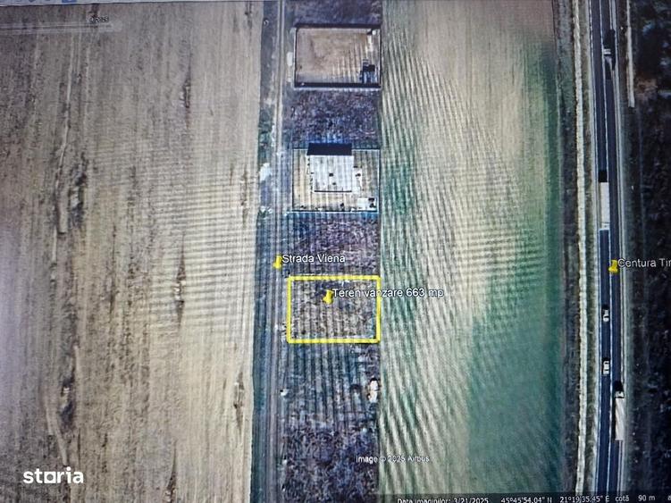 Teren de Vanzare 633 mp in Ghiroda Pret 69.900 Euro - 3