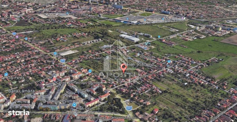 Teren de vanzare 9580 mp, acces de pe doua strazi, Freidorf, Timisoara - 2