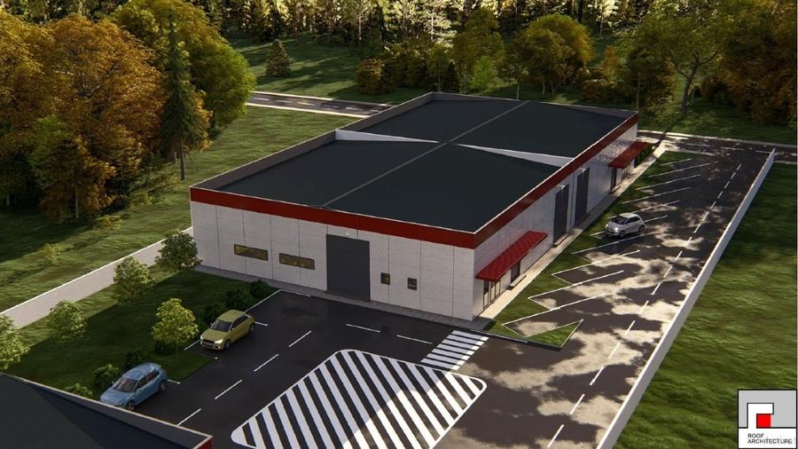 Spațiu industrial, de 483 mp, în Domnești