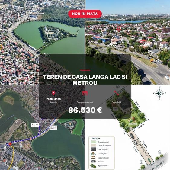 Teren Construcții intravilan de 509 mp, în Pantelimon