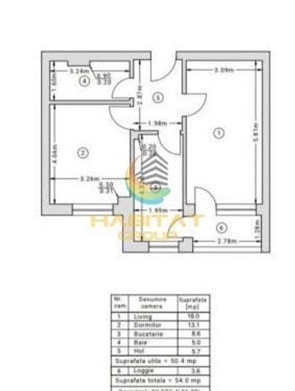 Apartament cu 2 camere decomandat în Brâncoveanu