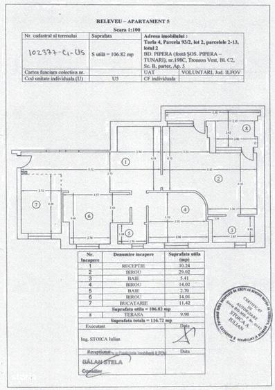 Apartament cu 4 camere în Central