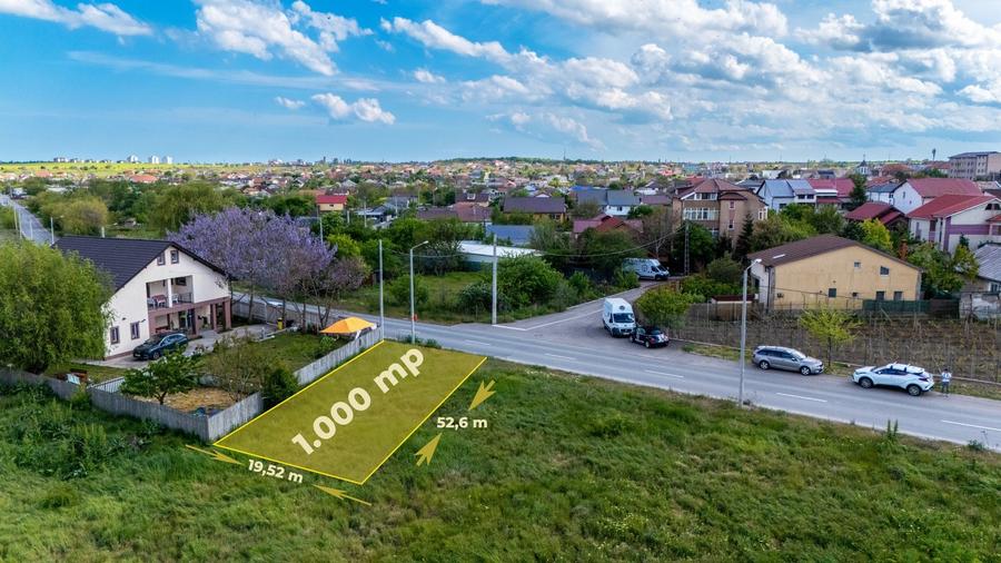 Teren Construcții intravilan de 1000 mp, în Agigea