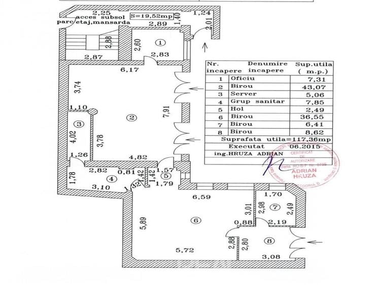 Spatiu de inchiriat in vila interbelica - 117 mp - 2