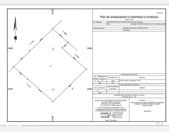 Teren intravilan 974 mp - Domnesti - 3