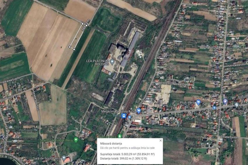 Teren intravilan 5000 mp, str.Sondei, Peris - 6