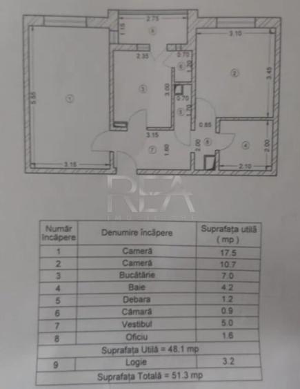 2 camere decomandat, 3/8, anvelopat-Crangasi - 2