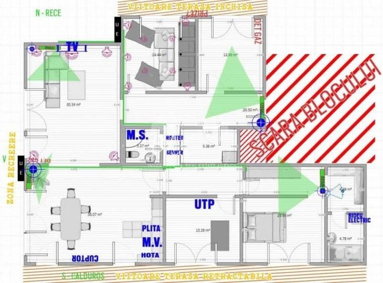 Penthouse 165 mp utili,  sediu firma