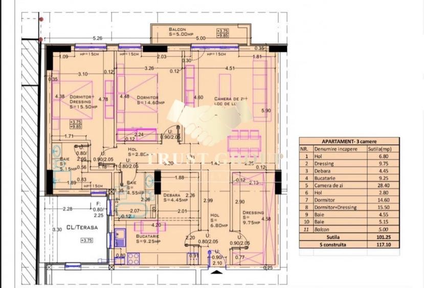 Apartament 3 camere Aviației | Imobil 2025 | Parcare - 3