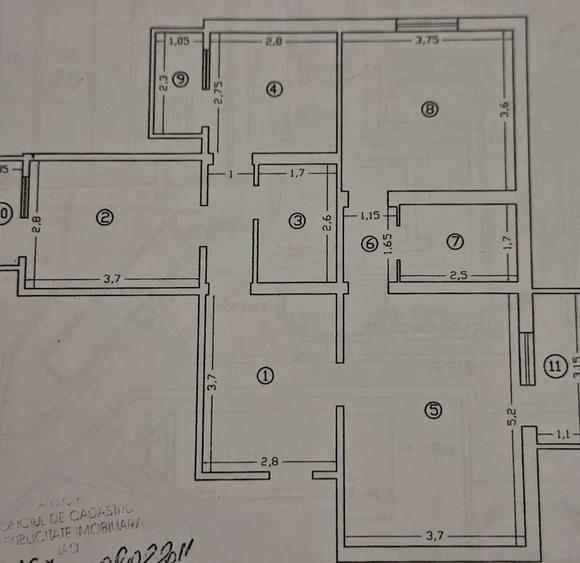 3 camere decomandat, etaj 1, zona  Alexandru - Tigarete - 7