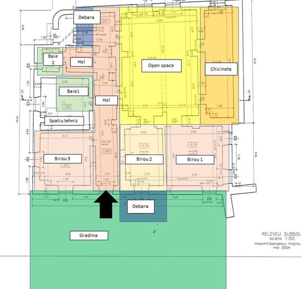 INCHIRIERE SPATIU PENTRUN BIROURI, ZONA PARCUL CAROL, LA DEMISOLUL UNEI VILE - 17