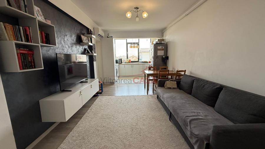 Apartament cu 3 camere semidecomandat, mobilat în Bragadiru