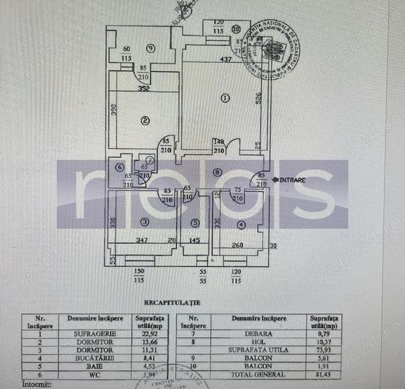 VANZARE - APARTAMENT | 3 CAMERE |  PIATA -UNIRII - 10