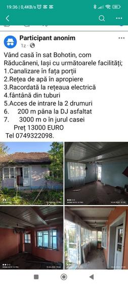 Casa nelocuibila plus teren-Bohotin jud Iasi - 1