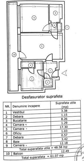 2 camere - Dristor - decomandat - 4/10 - metrou 2 camere - Dristor - decomandat - 4/10 - metrou