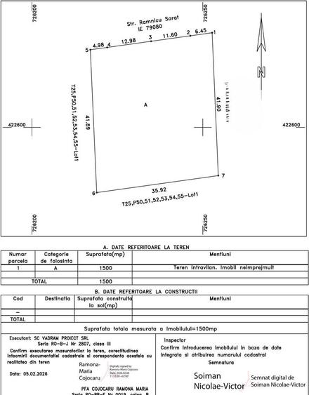 De Vanzare Teren Cazasu - 1