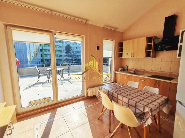 2 camere, mobilat modern, terasa 30 mp, parcare, Zorilor, Sigma, UMF - 14