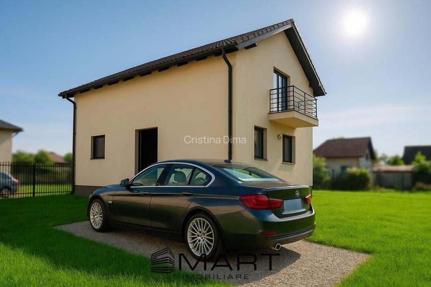 Casa individuala mobilata elegant, 4 camere, 2 bai, gradina Cristian SB