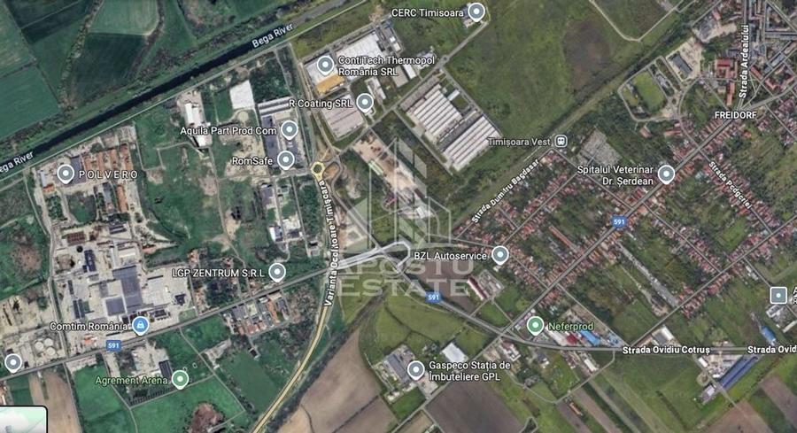 Teren 3031 Mp, zona industriala, acces facil la centura, Freidorf. - 1