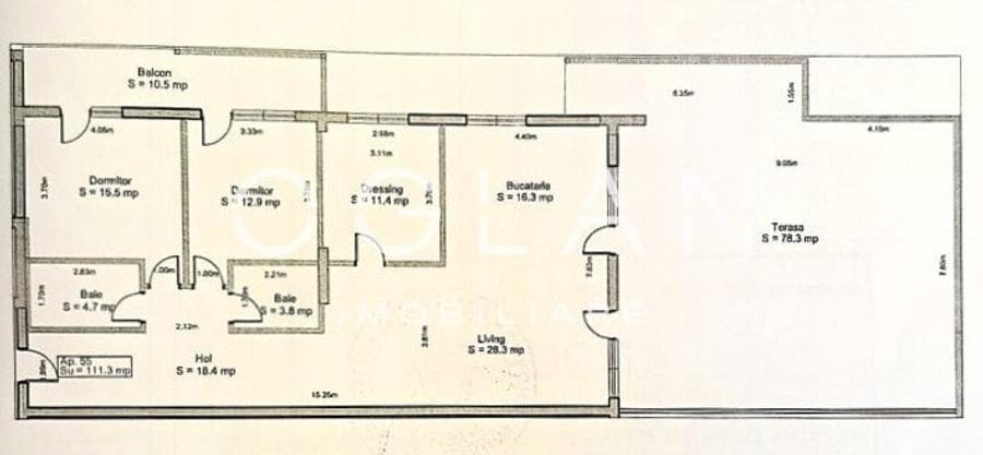 Penthouse 4 cam, terasa 78 mp, D-na Stanca, COMISION 0% - 19