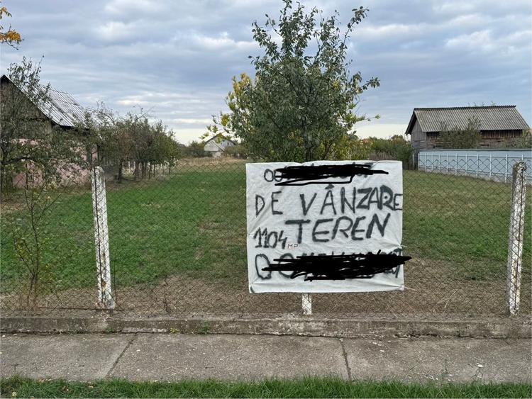 Teren Intravilan Becicherecu Mic In Vatra Satului,1104 mp,Fs. 14m - 1