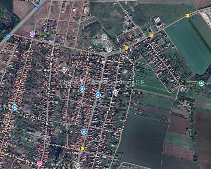 Teren, Giarmata, pt casa, duplex, 980mp, FS=23,6m, utilitati