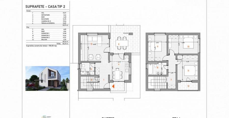 *Vila Bucium-Vi?an* - 650mp teren - *toate utilita?ile* - 17