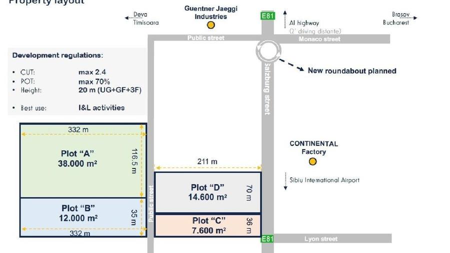Cristian, Sibiu, Teren industrial-50.000 mp, Zona Continental - 2