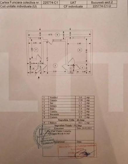 Apartament cu 2 camere, 45 mp, Stefan cel Mare - Obor - 1