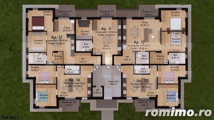 Apartament 2 camere , 52.60 mp , Green Residence - 8
