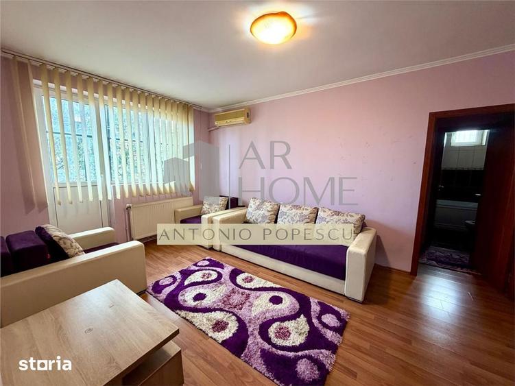 Apartament cu 2 camere semidecomandat, mobilat în Central