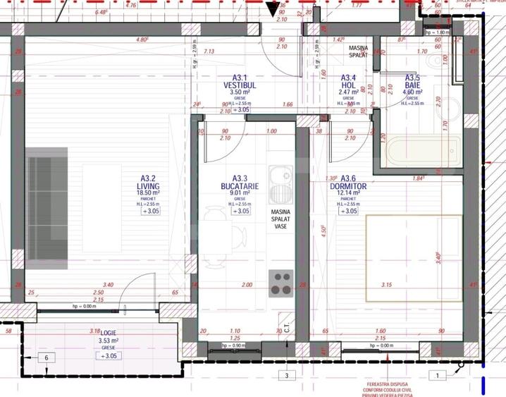 Apartament de vanzare, cu 2 camere, 50 mp, zona Mehala - 5