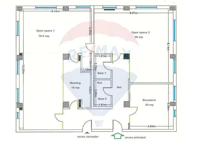 Spatiu birouri de inchiriat 220 mp OMV Calea Turzii - 7