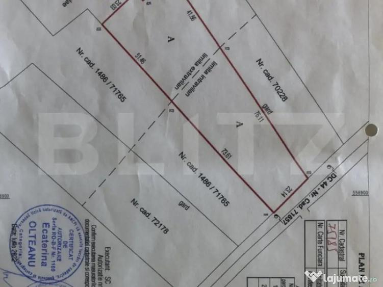 Teren vanzare ,3.900 mp,Mereni - 1