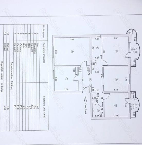 Vand apartament 4 camere - 1