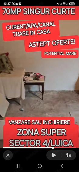 VANZARE SAU INCHIRIAT CASA MICA LUICA Sector 4 Curte Mica SuperZona Strada Privata NecesitaRenovare - 4