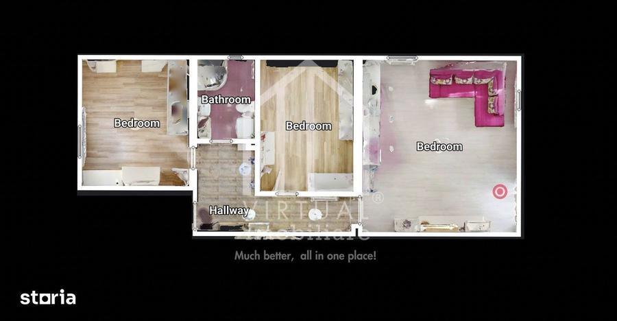 Apartament cu 3 camere, 78mp utili+curte privata (90mp), 2 parcari - 5