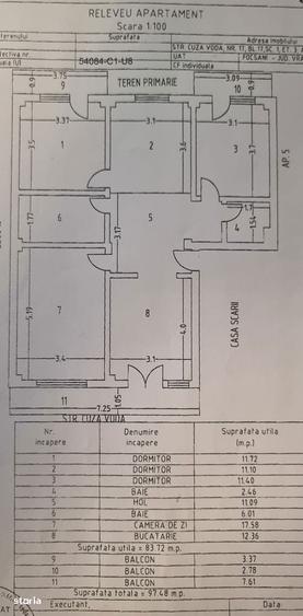 Apartament 4 camere, balcon, aer conditionat - 2