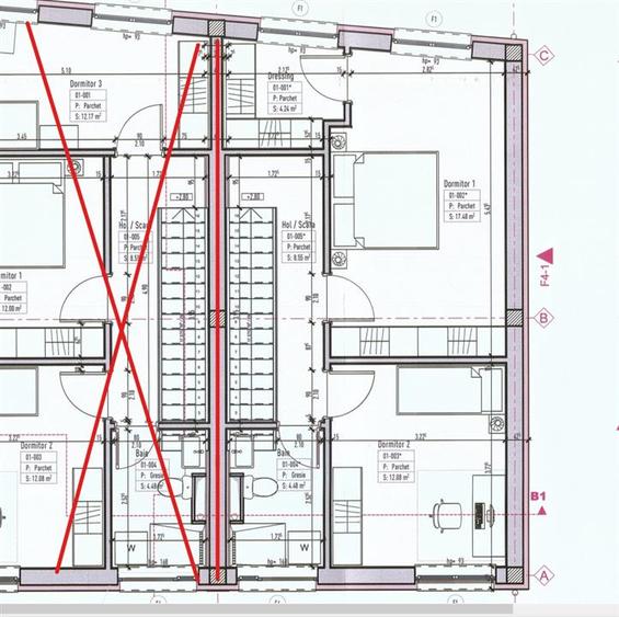 Duplex cu 4 camere cu Canalizare în Bartolomeu